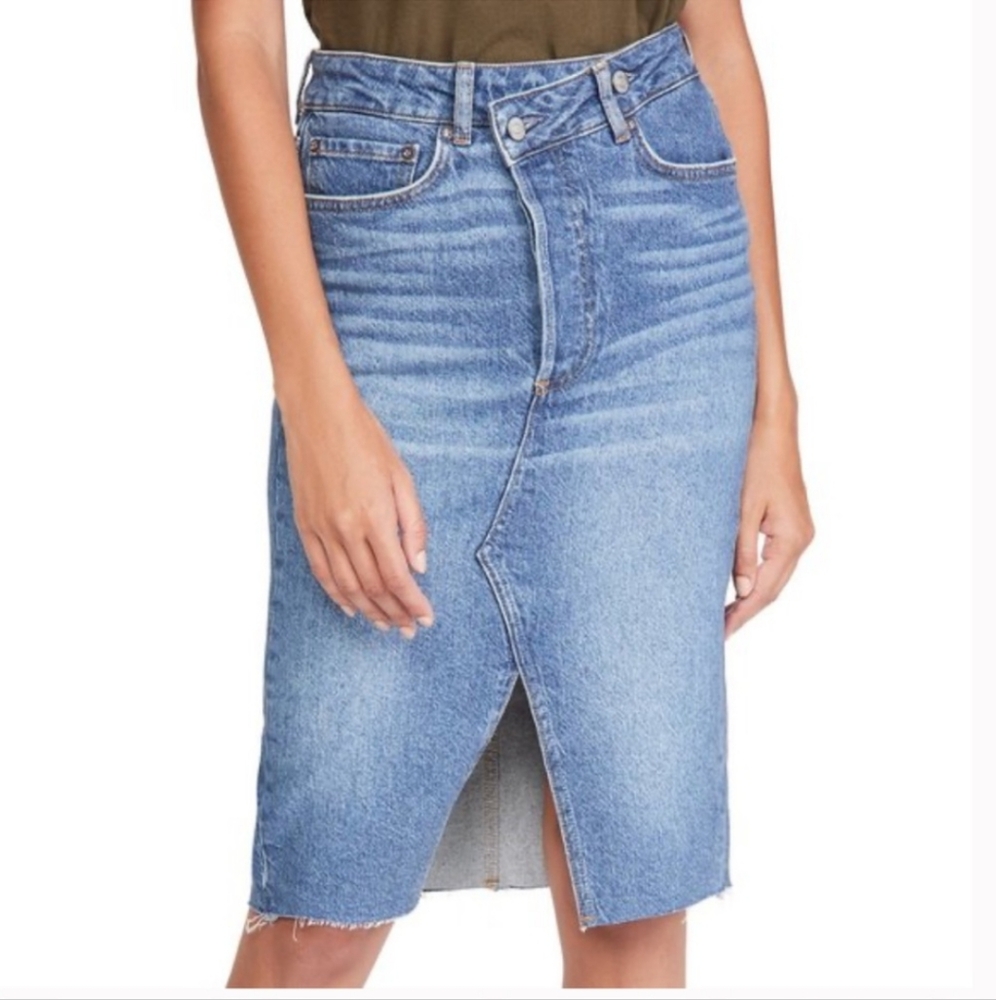 Boyish • Andy Cutoff Denim Skirt - Picture 12 of 12